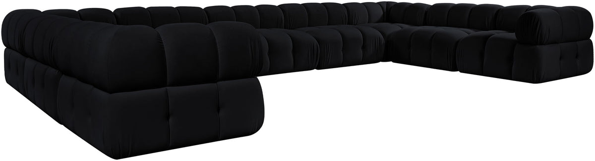 Orin - Velvet Performance Fabric Upholstered 9 Piece Sectional