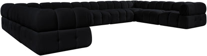 Orin - Velvet Performance Fabric Upholstered 9 Piece Sectional