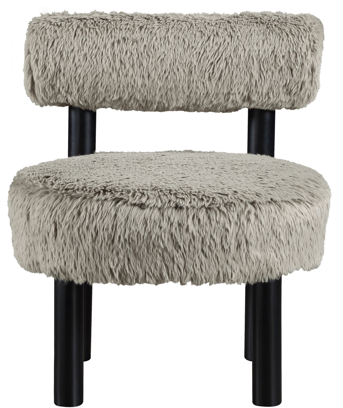 Ambre - Vegan Shearling Fabric Upholstered Accent Chair