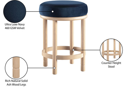 Monette - Counter Stool With Natural Base
