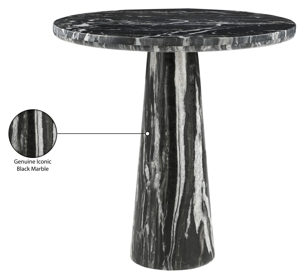 Fontelina - 30" Genuine Marble Bistro Dining Table