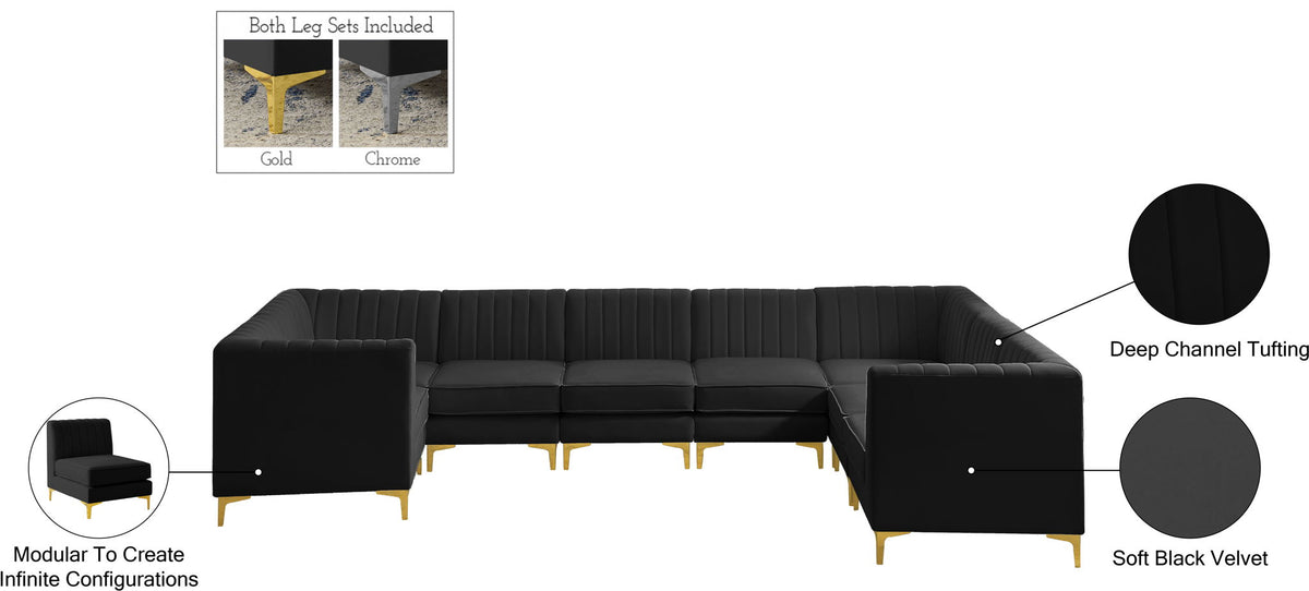 Alina - 8 Piece Modular U-Shaped Sectional