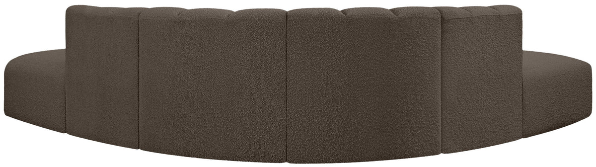 Arc - Boucle Fabric 6 Piece Corner Modular Sofa