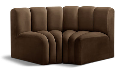 Arc - Velvet 2 Piece Modular Sofa
