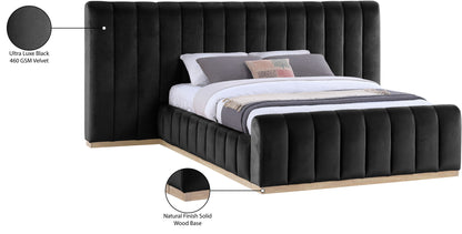 Amara - Velvet Upholstered Bed