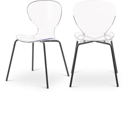 Clarion - Metal Dining Chair (Set of 2) - Matte Black