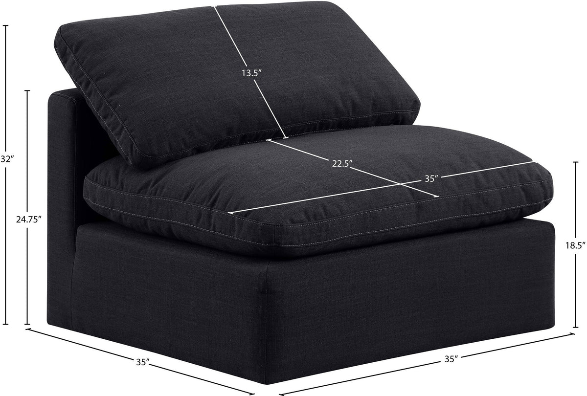 Indulge - Linen Armless Chair