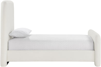 Fira - Linen Textured Fabric Upholstered Bed