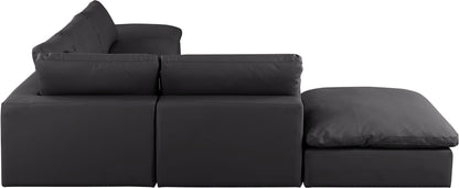 Comfy - 6 Piece Faux Leather Modular Sectional
