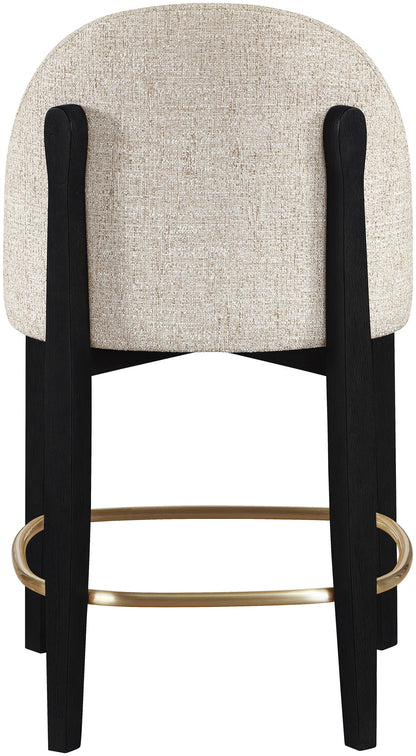 Torino - Counter Stool With Brushed Black Base