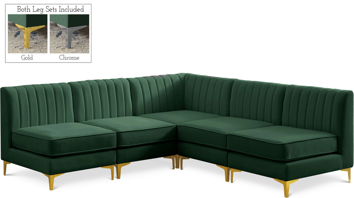 Alina - 5 Piece Armless Sectional