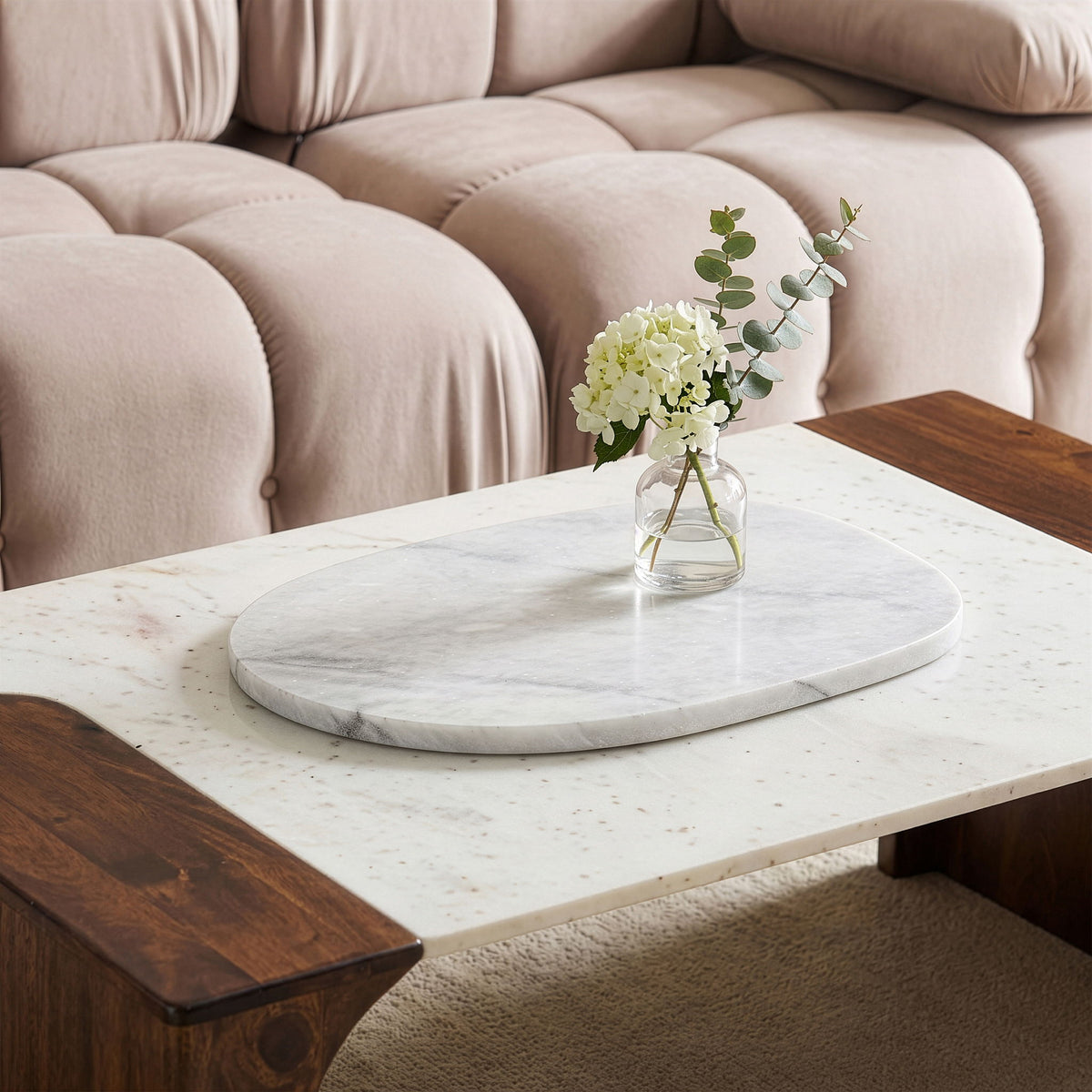 Livia - Genuine Marble Decorative Tray
