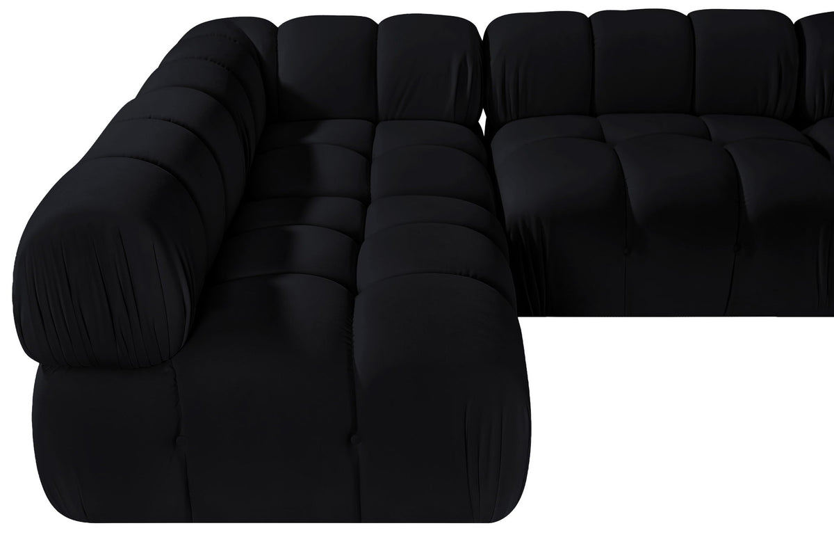 Orin - Velvet 5 Piece Modular Sectional