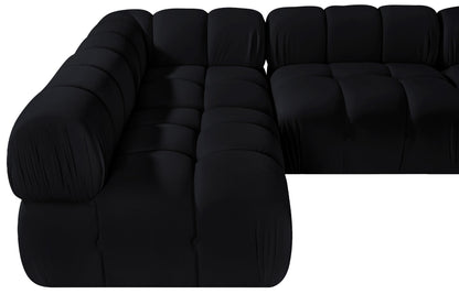 Orin - Velvet 5 Piece Modular Sectional