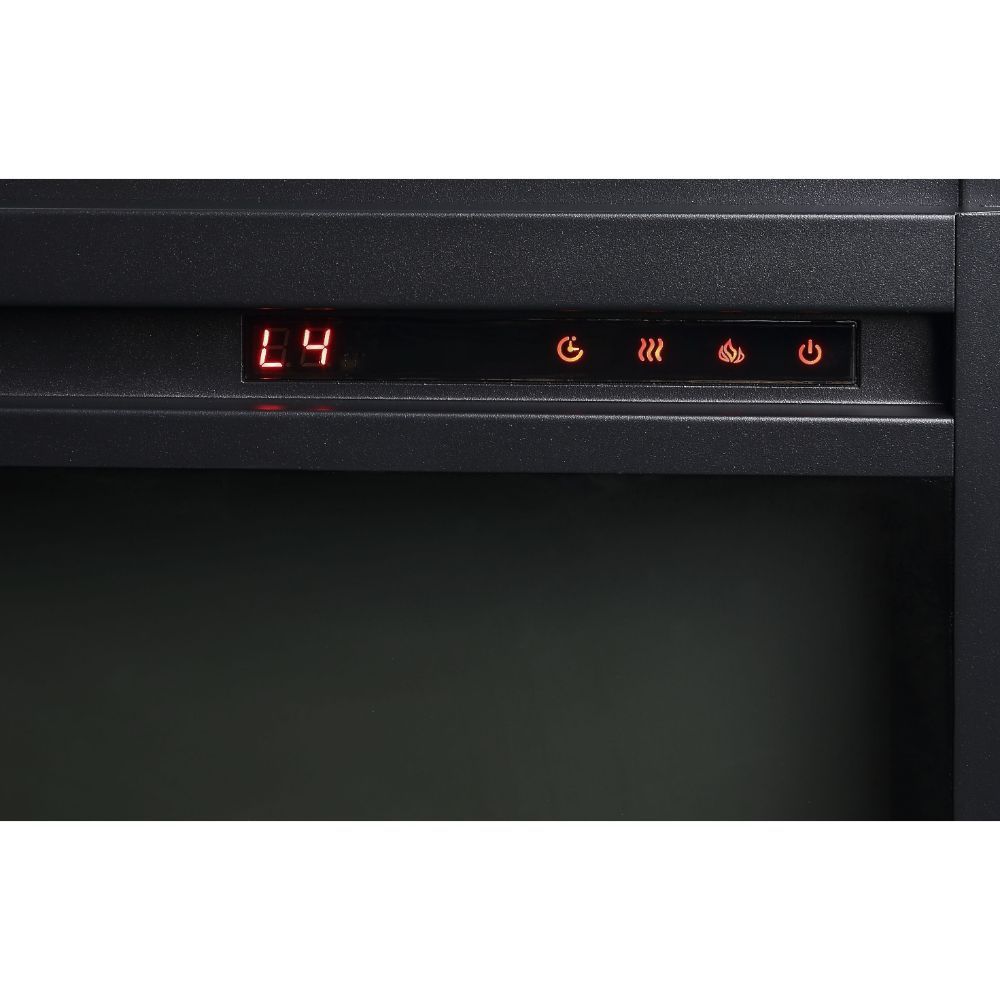 Nysa - 42" Fireplace - Mirrored & Faux Crystals