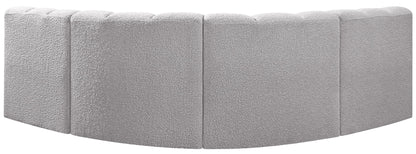 Arc - Boucle Fabric 4 Piece Corner Modular Sofa