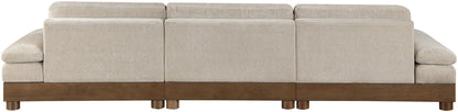 Turin - Chenille Fabric Upholstered Modular Sectional - Taupe