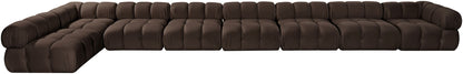 Orin - Velvet Performance Fabric Upholstered 8 Piece L-Shaped Sectional