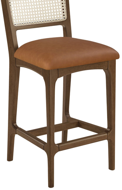 Atrium - Counter Stool With Brushed Brown Base (Set of 2)