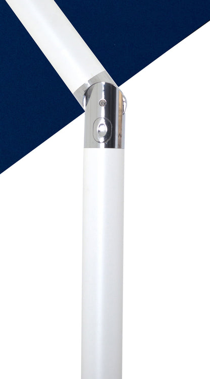 Amalfi - Aluminum Patio Umbrella - Light Brown Base / White Pole