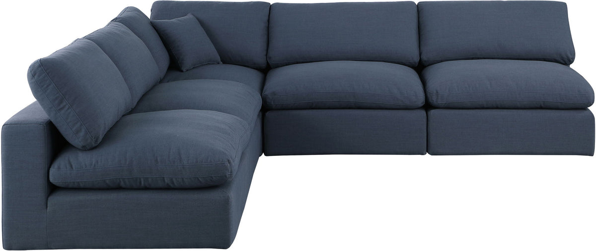 Comfy - 5 Piece Linen Modular Corner Armless Sectional