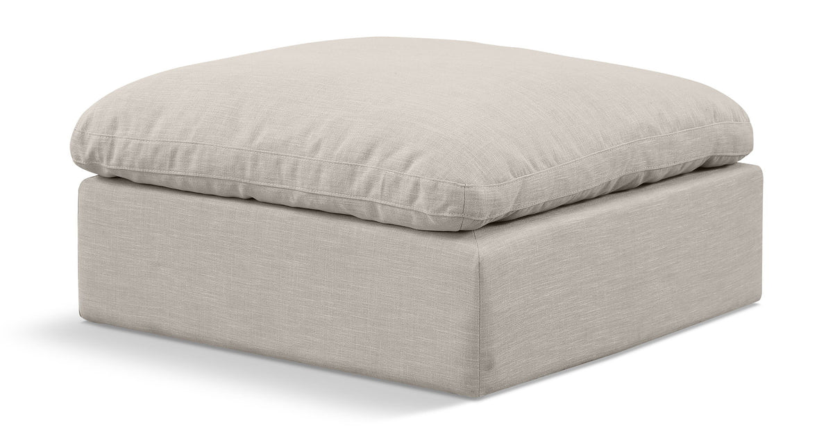 Indulge - Linen Ottoman