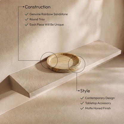 Dimitri - Sandstone Tray - Sand
