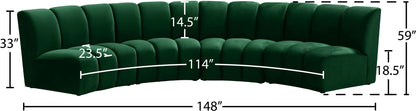 Infinity - 4 Piece Velvet Modular Sectional