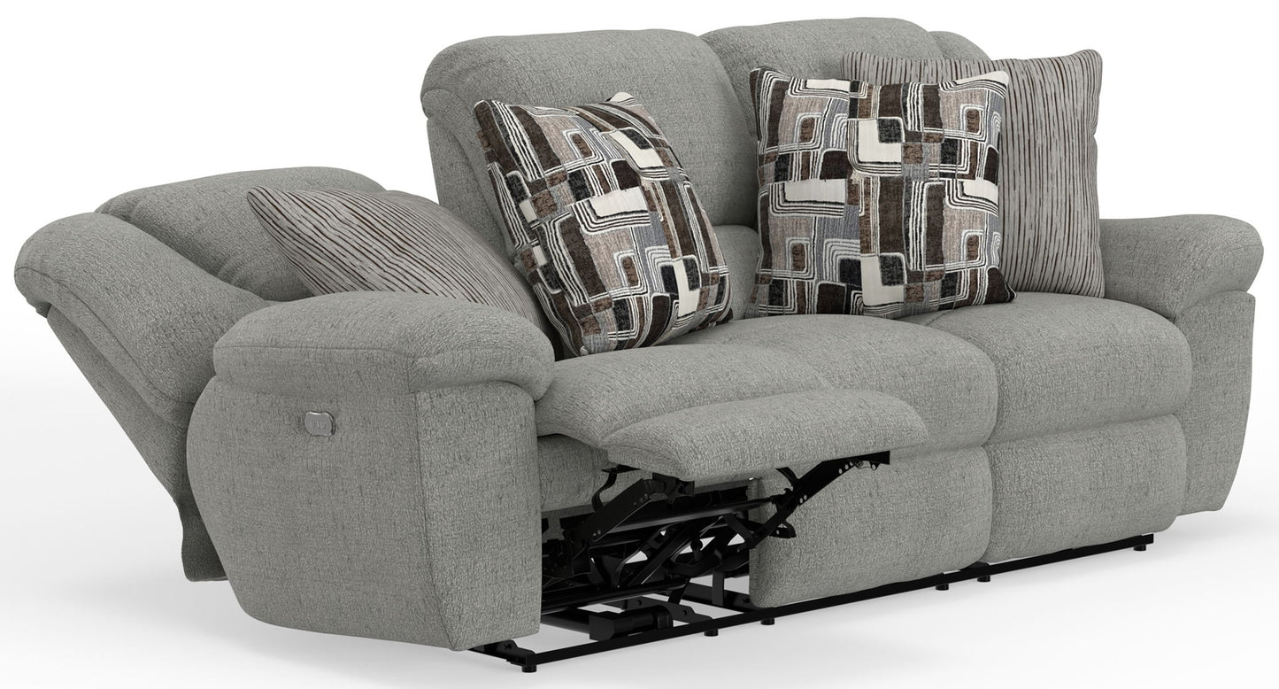Trifecta - Sofa With 3 Recliners and Drop Down Table