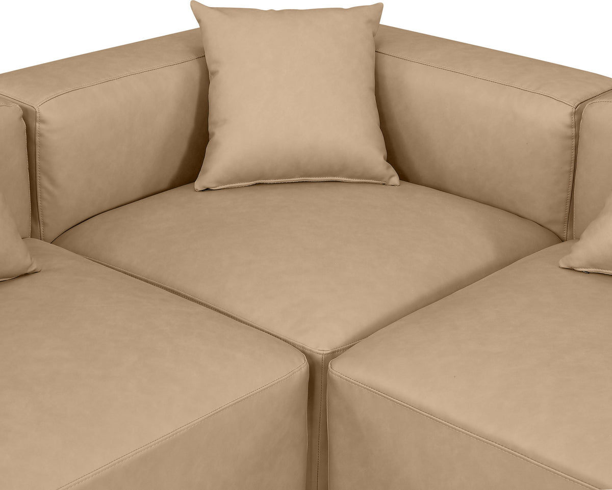 Cube - 7 Piece Modular Sectional - Tan