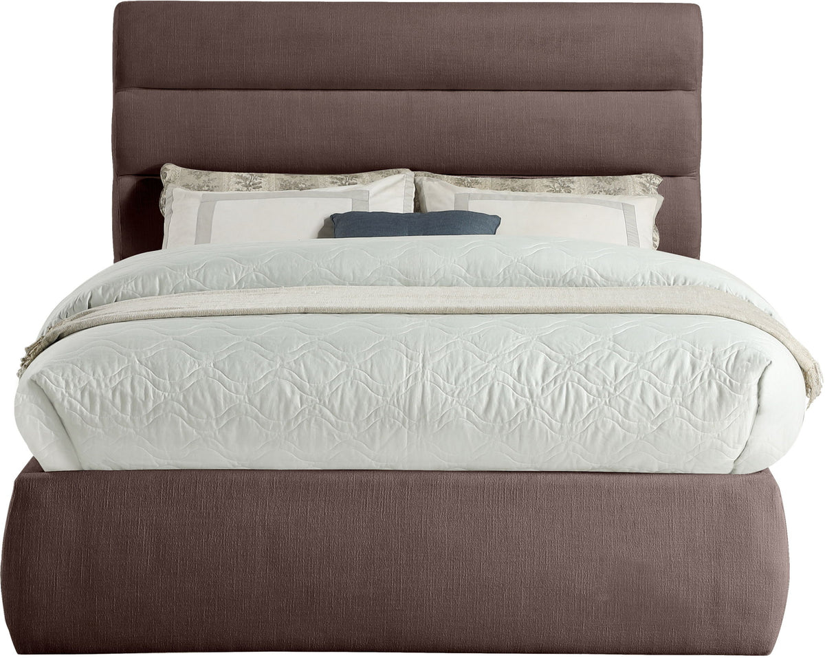 Adam - Linen Fabric Bed With 52" Headboard