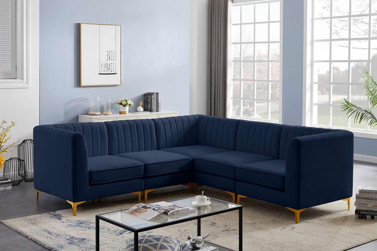 Alina - 5 Piece Modular Corner Sectional