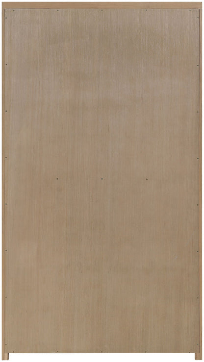 Vana - Solid Wood, Oak Veneer And Stainless Steel Storage Cabinet