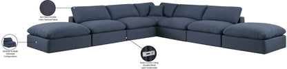 Comfy - 7 Piece Linen Modular Corner Sectional