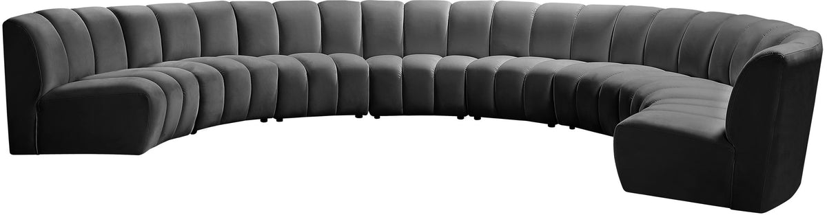 Infinity - 8 Piece Velvet Modular Sectional