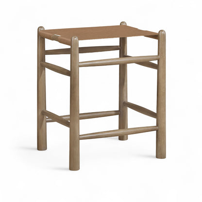 Santos - Backless Counter Stool With Stained Brown Base