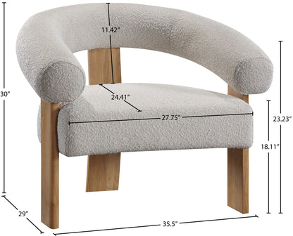 Winston - Accent Chair With Natural Legs