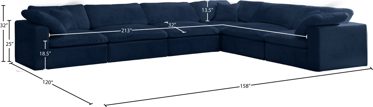 Cozy - 6 Piece Modular Corner Sectional