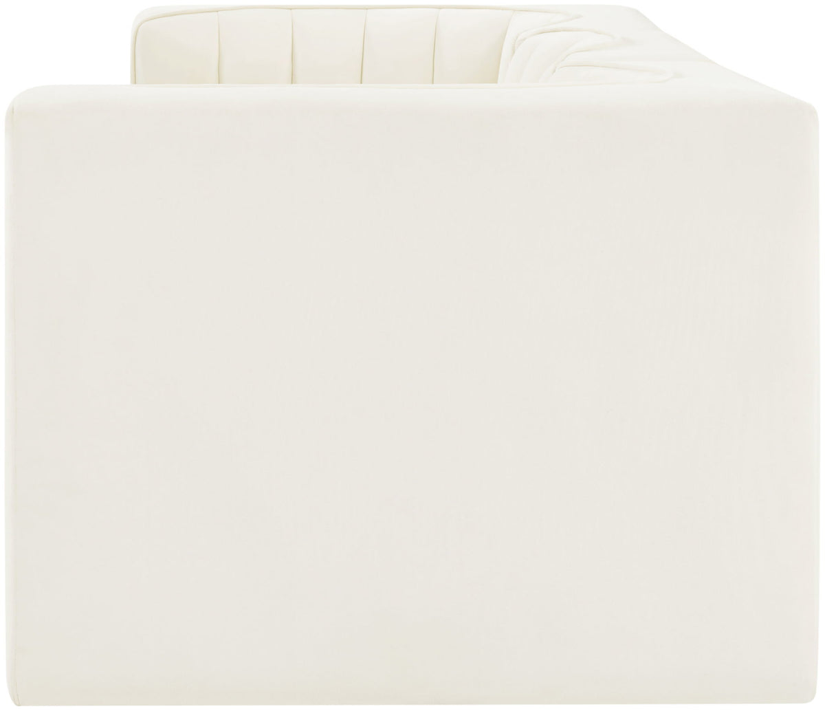 Rummi - Velvet Performance Fabric Upholstered 3 Piece Modular Sofa