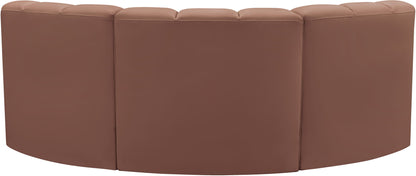 Arc - Faux Leather 3 Piece Modular U-Shaped Sofa