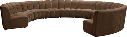 Infinity - 10 Piece Velvet Modular Sectional