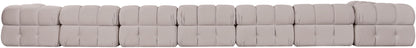 Orin - Velvet Performance Fabric Upholstered 8 Piece L-Shaped Sectional