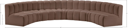 Arc - Faux Leather 7 Piece U-Shaped Modular Sofa