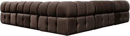 Orin - Velvet 5 Piece Modular Corner Sectional