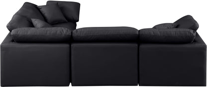 Indulge - Faux Leather 4 Piece Modular Corner Sectional