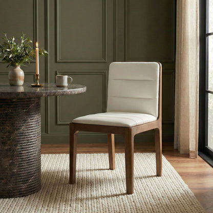 Ellis - Vegan Leather Upholstered Dining Chair (Set of 2) - Brown Base