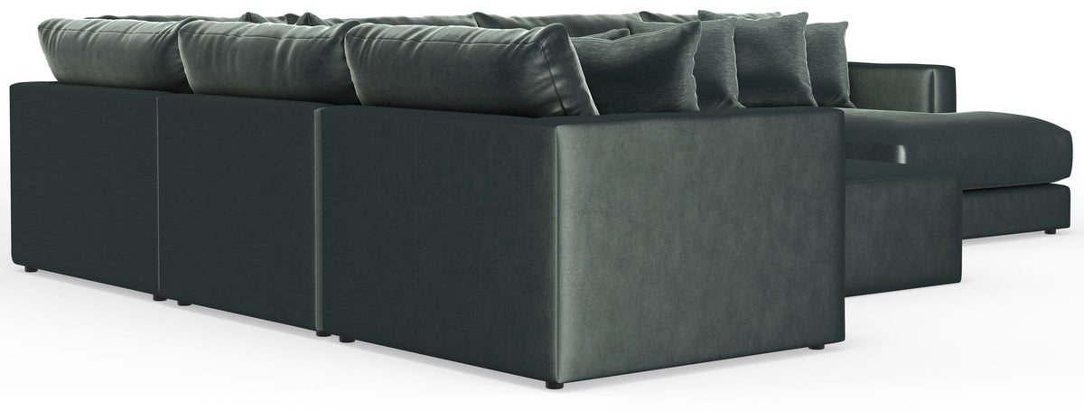 Remington - Modular Sofa And Cocktail Ottoman - Pine