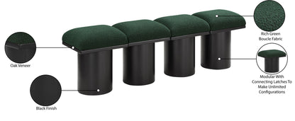 Pavilion - 4 Piece Modular Bench With Black Base