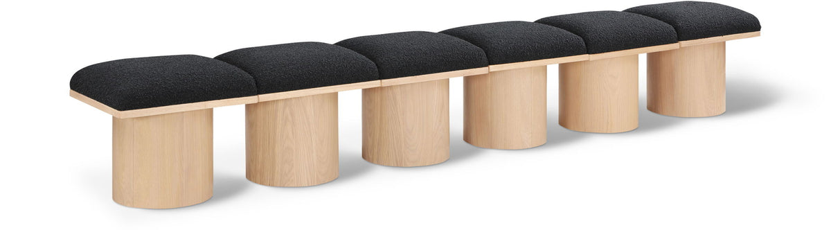 Pavilion - 6 Piece Modular Bench With Natural Base