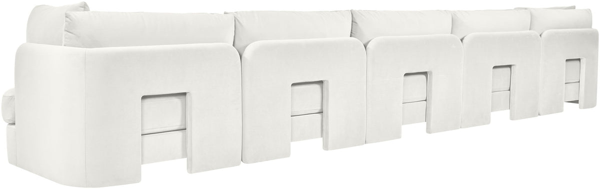 Hammond - Velvet Performance Fabric Upholstered 5 Piece Sofa